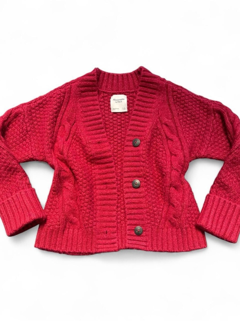 Abercrombie & Fitch cable-knit cardigan sweater